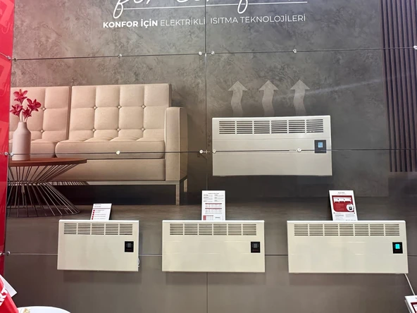 Elektrikli Panel Konvektör Isıtıcı Manuel Termostat Soba 2000 WATT (AYAKLAR,ASKI APARATI DAHİL) - Resim 7