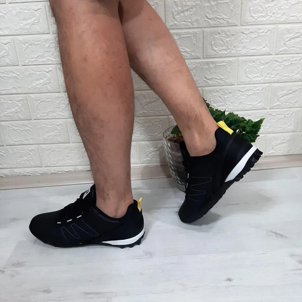 Jump 29112 Büyük Numara Siyah-Sarı Halısaha Futbol Ayakkabı - Resim 4