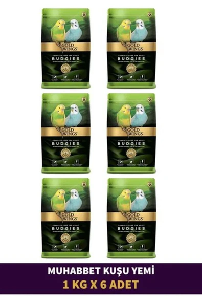 Muhabbet Kuşu Yemi 1 Kg X 6 Adet ürün görseli 1