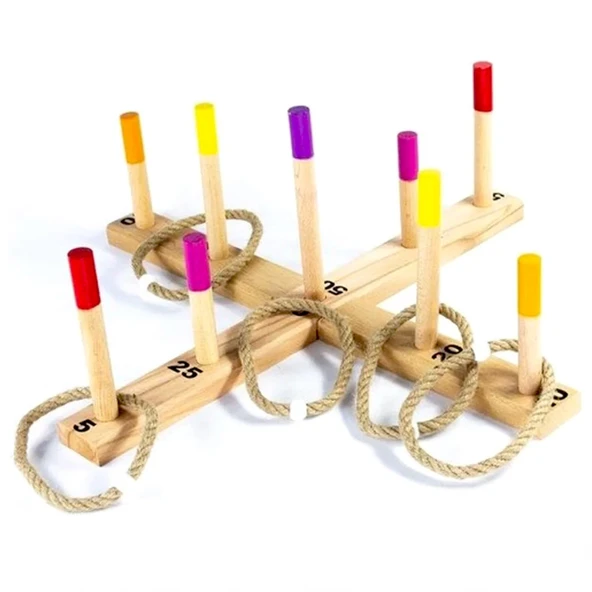 Playwood Kutuda Ahşap Halka Atma Oyunu - Resim 2