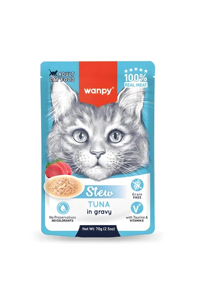 Pouch Ton Balıklı Yaş Kedi Maması 70gr x 10 Adet ürün görseli 1