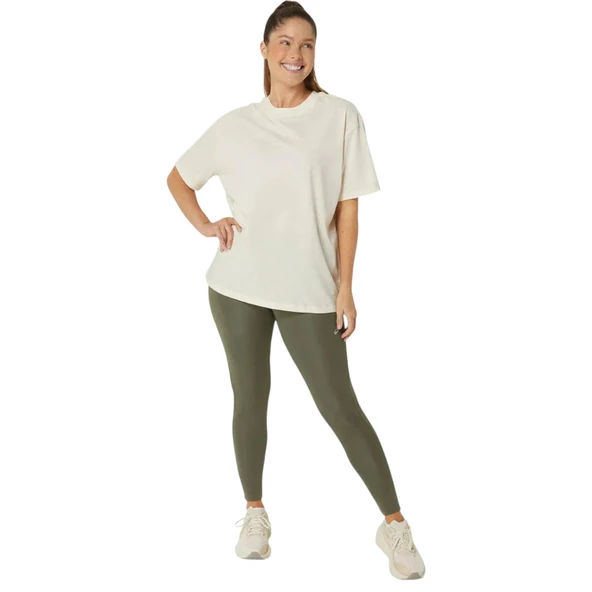 Kadın Bej Günlük Stil T-Shirt - Resim 5