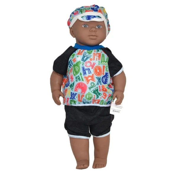 2251 Gamze, Konuşan Aliş Erkek Kel Bebek 55 cm - Resim 4