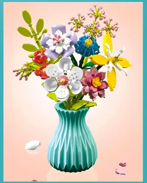 Zuanma Çiçek Buketi Yapım Seti No3 109 - Resim 2