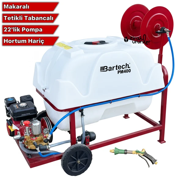 Bartech PM400 İlaçlama Tankı Tetikli Tabanca 400LT 22 lik Pompa Hortumsuz ürün görseli