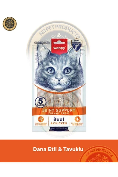 Bone Support Sığır Eti-Tavuk kedi Krema Ödülü 5x14gr ürün görseli 1