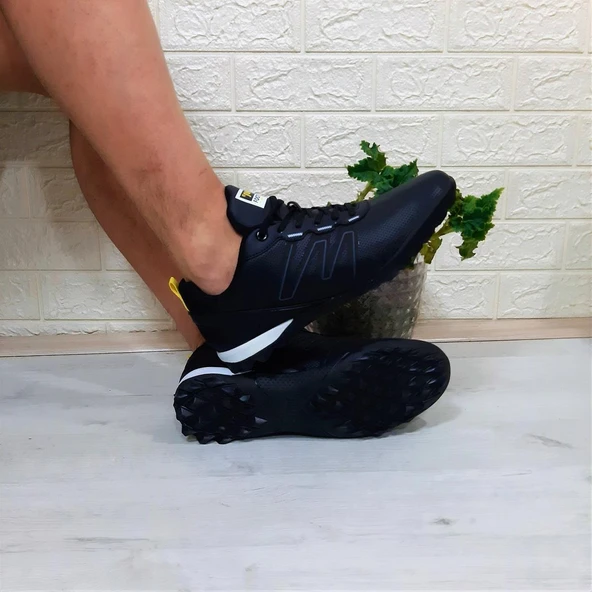 Jump 29112 Büyük Numara Siyah-Sarı Halısaha Futbol Ayakkabı - Resim 2