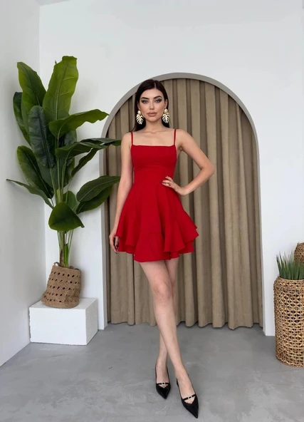 Common İp Askılı Elbise - Resim 6