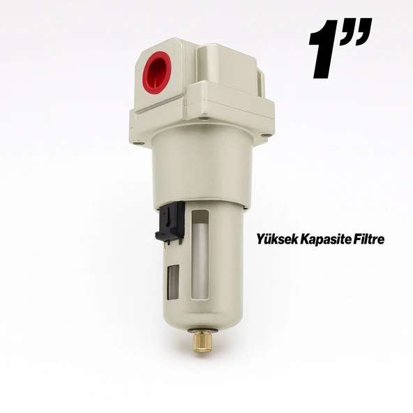 Yüksek Kapasite 1" Pnömatik Hava Filtresi Su Tutucu Nem Ayırıcı Kompresör Hat Temizleme Cihazı - Resim 4