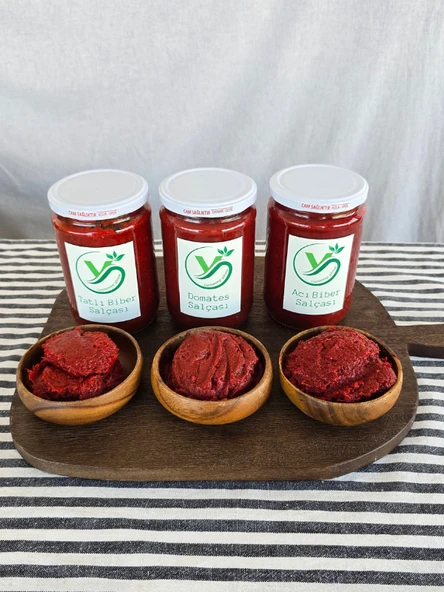 Gaziantep Yörem 3'lü Salça Seti - Resim 2