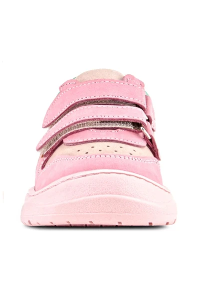 Rakerplus Schaggy Hakiki Deri Pembe Yeşil Bebek Spor Ayakkabı - Resim 4