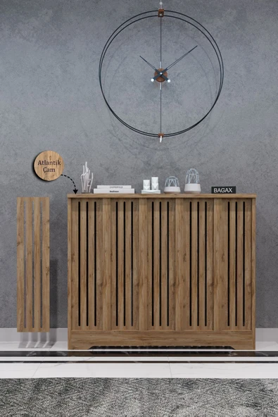 BAGAX Efes Model, Çam Renk,iç Ölçü 96 Cm Dış Ölçü 100 Cm Petek Kaplama, Dresuar ürün görseli