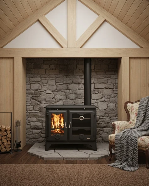 Reyo Stove Bozkır Pik Döküm Fırınlı Şömine Soba ürün görseli 1