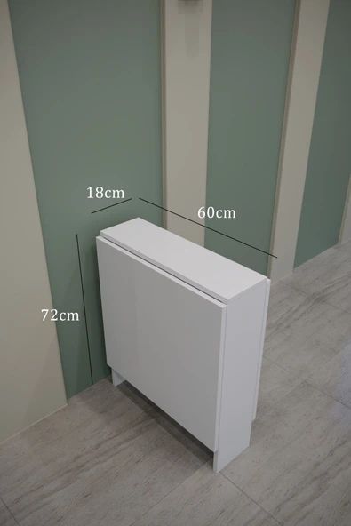 ENDLESS SHOPPİNG Katlanir Mutfak Masası Balkon Masası Pratik Katlanir Yer Kaplamayan Cok Amaclı Dolap Mutfak Mobilya - Resim 7