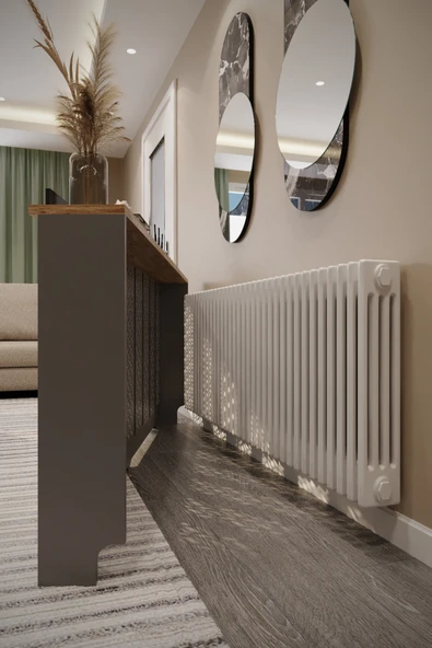 BAGAX Pera Model, Antrasit Üstü Çam Renk,iç Ölçü 176 Cm Dış Ölçü 180 Cm Petek Kaplama, Dresuar - Resim 2