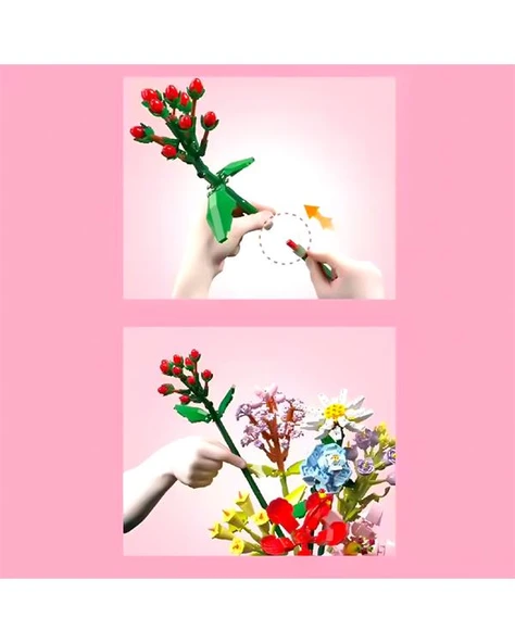 Zuanma Çiçek Buketi Yapım Seti No4 109 - Resim 3