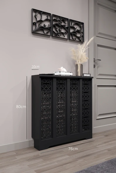 BAGAX Ahşap Petek Kaplama Dresuariç Ölçü 76 Cm Dış Ölçü 80 Cm, Kalorifer Kapama - Resim 2