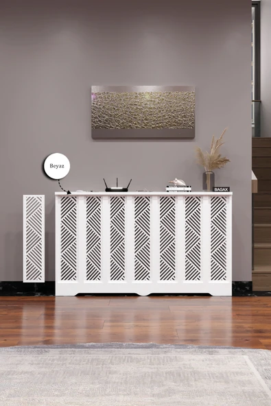 BAGAX Gordion Model, Beyaz Renk,iç Ölçü 136 Cm Dış Ölçü 140 Cm Petek Kaplama, Dresuar ürün görseli