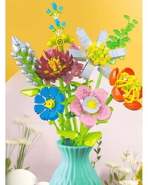 Zuanma Çiçek Buketi Yapım Seti No5 109 - Resim 3