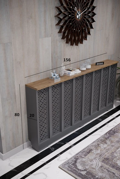 BAGAX Petek Onu Dresuar Kaplama 156cm Cok Amacli Dolaplar Mobilya Kalorifer Petek Onu Kapatma - Resim 2