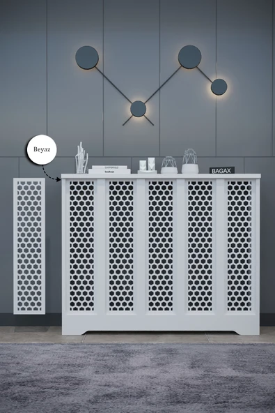 BAGAX Bodrum Model, Beyaz Renk,iç Ölçü 96 Cm Dış Ölçü 100 Cm Petek Kaplama, Dresuar ürün görseli