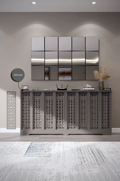 BAGAX Karatay Model, Antrasit Renk,iç Ölçü 156 Cm Dış Ölçü 160 Cm Petek Kaplama, Dresuar ürün görseli