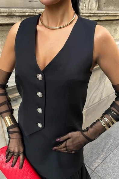 Yelek Ve Pilise Etekli Premium Takım 10096 - Resim 5