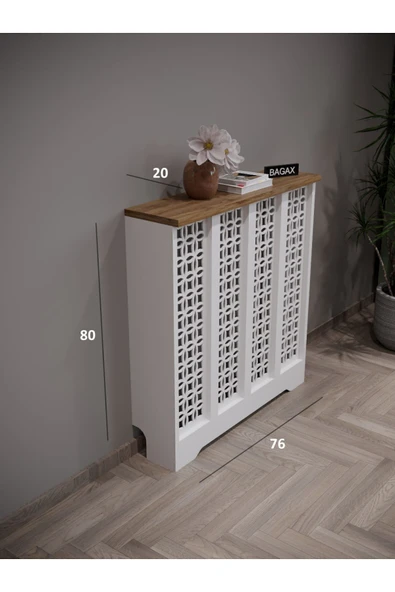 BAGAX Ayasofya Model, Beyaz Üstü Çam Renk,iç Ölçü 76 Cm Dış Ölçü 80 Cm Petek Kaplama, Dresuar ürün görseli