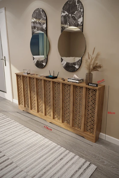 BAGAX Pera Model, Çam Renk,iç Ölçü 176 Cm Dış Ölçü 180 Cm Petek Kaplama, Dresuar ürün görseli