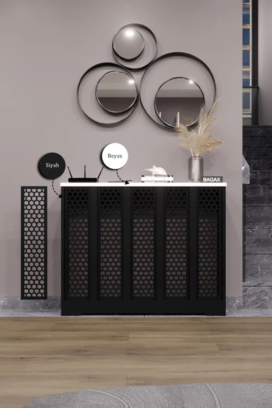 BAGAX Ahşap Petek Kaplama Dresuariç Ölçü 96 Cm Dış Ölçü 100 Cm, Kalorifer Kapama - Resim 2