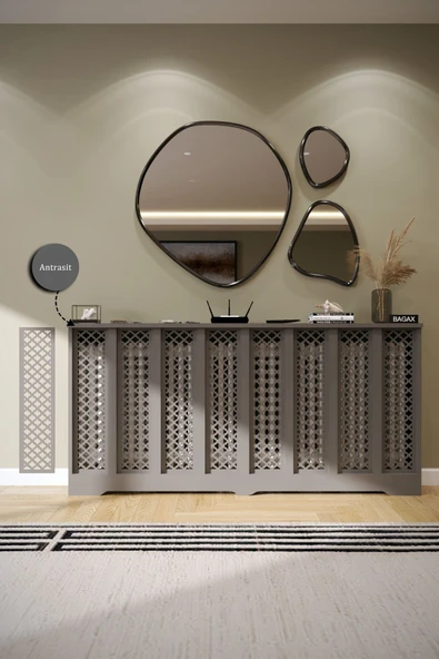 BAGAX Zeugma Model, Antrasit Renk,iç Ölçü 156 Cm Dış Ölçü 160 Cm Petek Kaplama, Dresuar ürün görseli