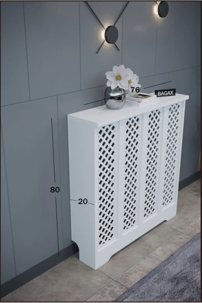 BAGAX Perge Model, Beyaz Renk,iç Ölçü 76 Cm Dış Ölçü 80 Cm Petek Kaplama, Dresuar ürün görseli