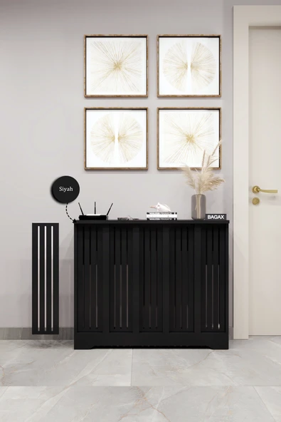 BAGAX Efes Model, Siyah Renk,iç Ölçü 96 Cm Dış Ölçü 100 Cm Petek Kaplama, Dresuar ürün görseli