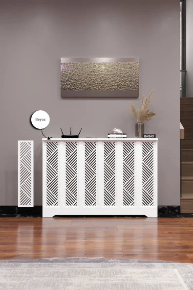 BAGAX Gordion Model, Beyaz Renk,iç Ölçü 116 Cm Dış Ölçü 120 Cm Petek Kaplama, Dresuar ürün görseli