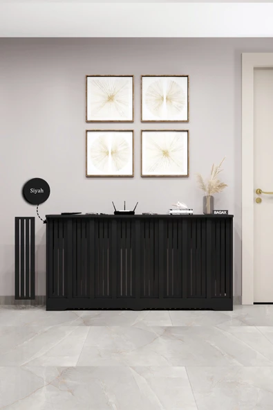 BAGAX Efes Model, Siyah Renk,iç Ölçü 156 Cm Dış Ölçü 160 Cm Petek Kaplama, Dresuar ürün görseli