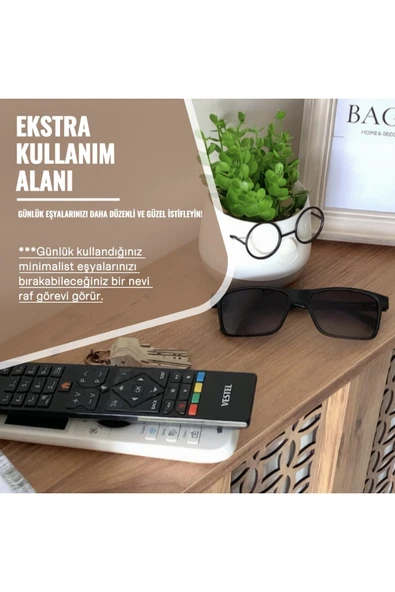 BAGAX Truva Model, Antrasit Renk,iç Ölçü 116 Cm Dış Ölçü 120 Cm Petek Kaplama, Dresuar - Resim 6