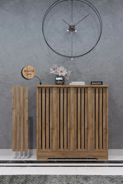 BAGAX Efes Model, Çam Renk,iç Ölçü 76 Cm Dış Ölçü 80 Cm Petek Kaplama, Dresuar ürün görseli