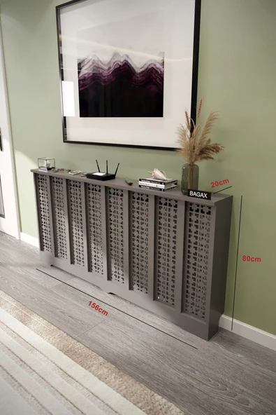 BAGAX Truva Model, Antrasit Renk,iç Ölçü 156 Cm Dış Ölçü 160 Cm Petek Kaplama, Dresuar ürün görseli