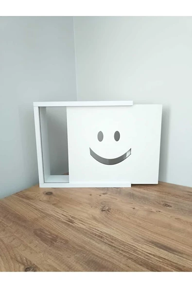 BAGAX Gülen Yüz Desenli Modem/sigorta Saklama Kutusu, 40cm X 33cm - Resim 5