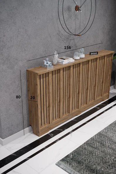 BAGAX Efes Model, Çam Renk,iç Ölçü 156 Cm Dış Ölçü 160 Cm Petek Kaplama, Dresuar - Resim 2