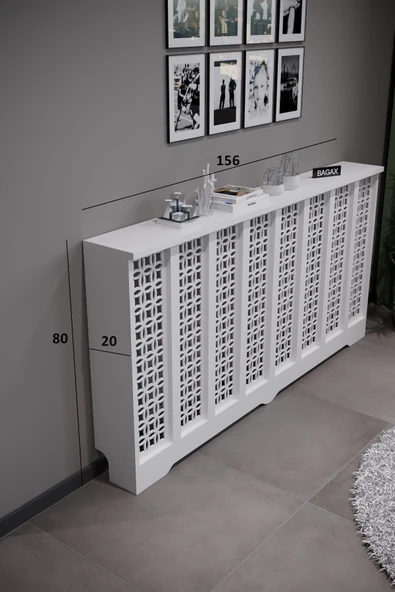 BAGAX Ayasofya Model, Beyaz Renk,iç Ölçü 156 Cm Dış Ölçü 160 Cm Petek Kaplama, Dresuar - Resim 2