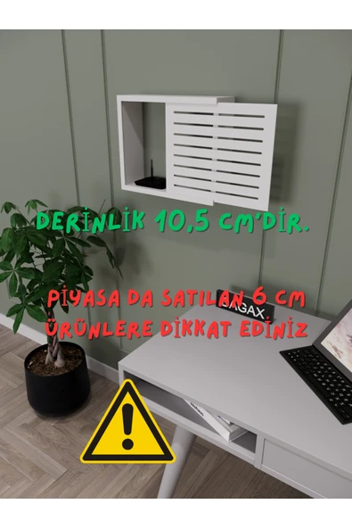 ENDLESS SHOPPİNG Çizgili Desen Modem/sigorta Saklama Kutusu, 40cm X 33cm ürün görseli