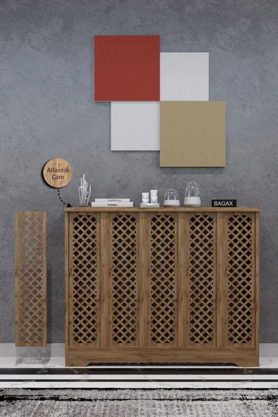 BAGAX Perge Model, Çam Renk, 96 cm Petek Kaplama, Dresuar ürün görseli