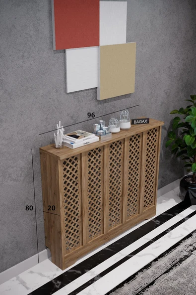 BAGAX Perge Model, Çam Renk, 96 cm Petek Kaplama, Dresuar - Resim 2