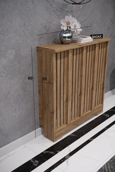 BAGAX Efes Model, Çam Renk,iç Ölçü 76 Cm Dış Ölçü 80 Cm Petek Kaplama, Dresuar - Resim 2