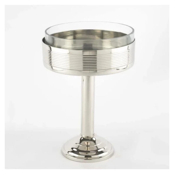 Mikasa Moor Platin Cam Ayaklı Meyve Kasesi 21x30cm ürün görseli