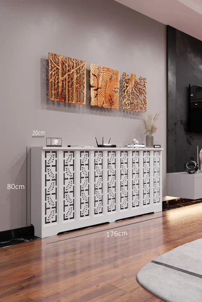 BAGAX Assos Model, Beyaz Renk, 176 cm Petek Kaplama, Dresuar - Resim 2