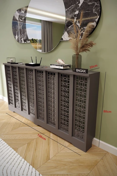 BAGAX Ayasofya Model, Antrasit Renk,iç Ölçü 156 Cm Dış Ölçü 160 Cm Petek Kaplama, Dresuar - Resim 2