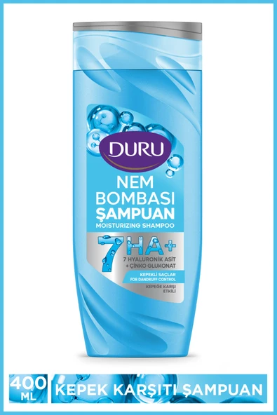 Duru Nem Bombası Kepekli Saçlar için Kepeğe Karşı Etkili Şampuan 4x400 Ml - Resim 3