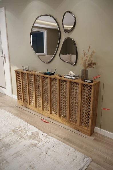 BAGAX Zeugma Model, Çam Renk,iç Ölçü 176 Cm Dış Ölçü 180 Cm Petek Kaplama, Dresuar ürün görseli